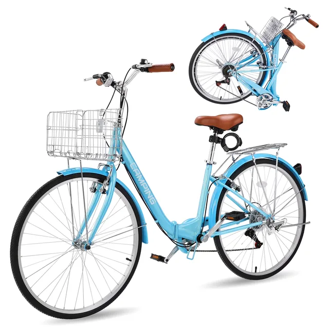 Cruiser Bike 26in folding blue