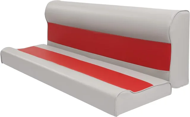Pontoon Seat 55" gray red