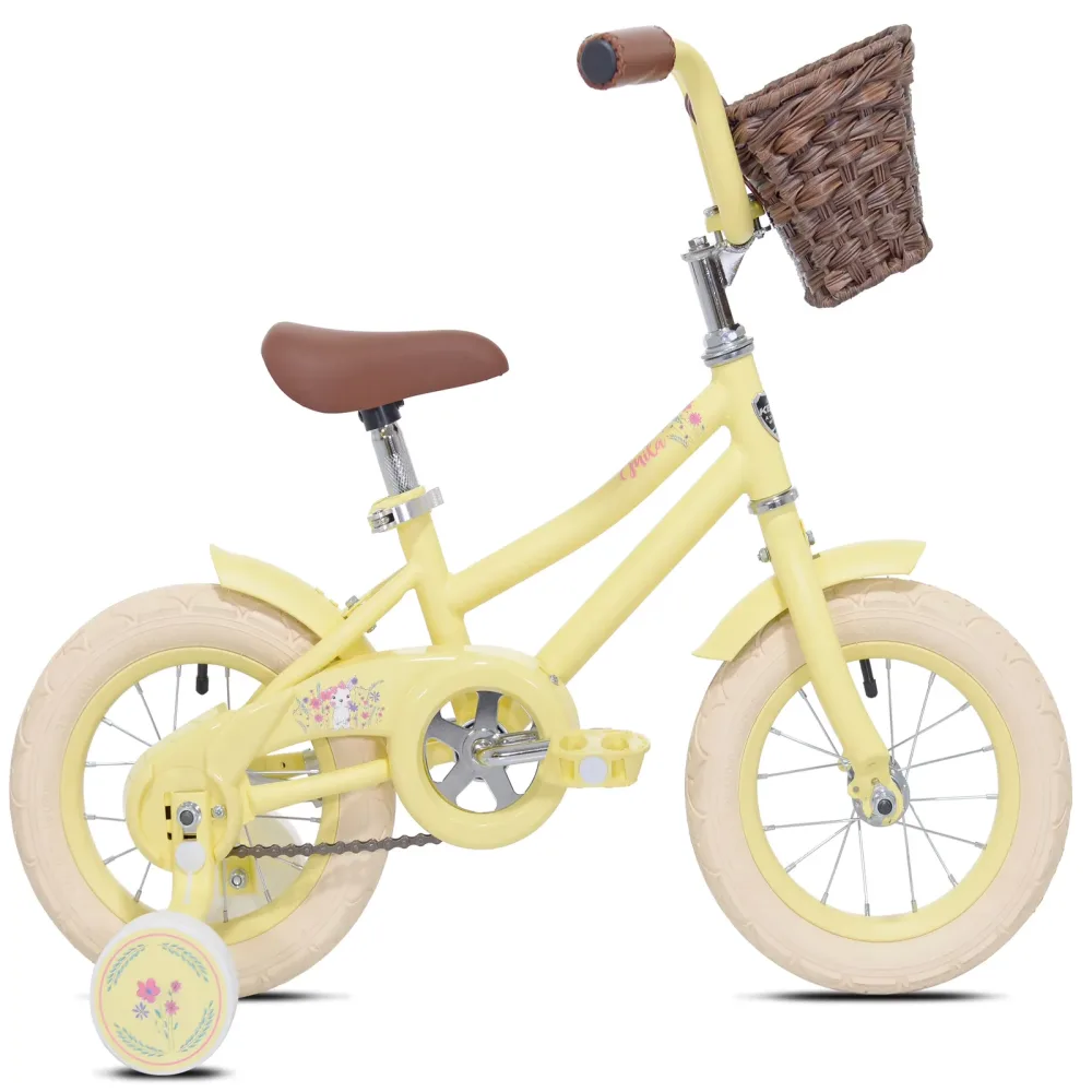Kids Bikes yellow 12" 9.9"