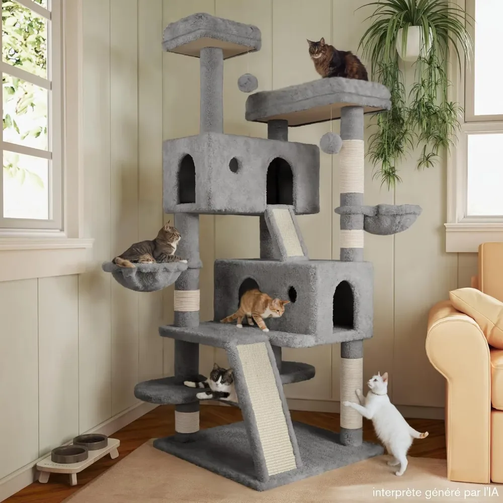 Furniture & Enrichment 66 inches grey