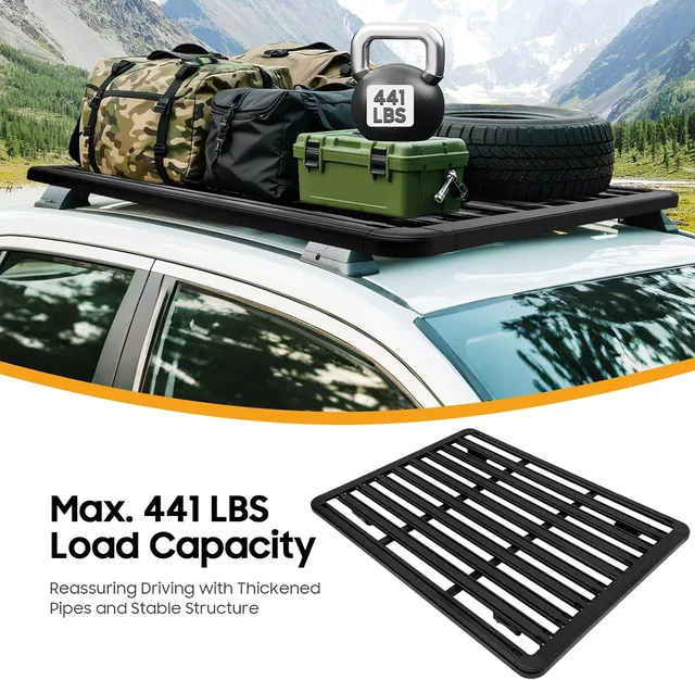 Roof Rack 600lbs 63" 2"