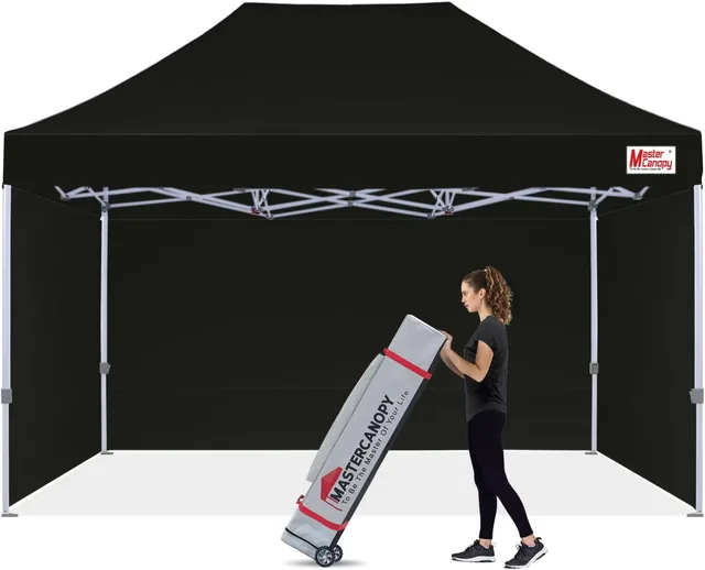 Canopy Tent waterproof black 15ft