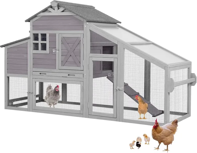 Chicken Coop gray heavy-duty waterproof