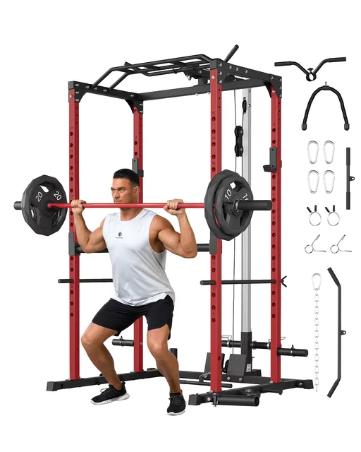 Power Rack 1200lbs red black