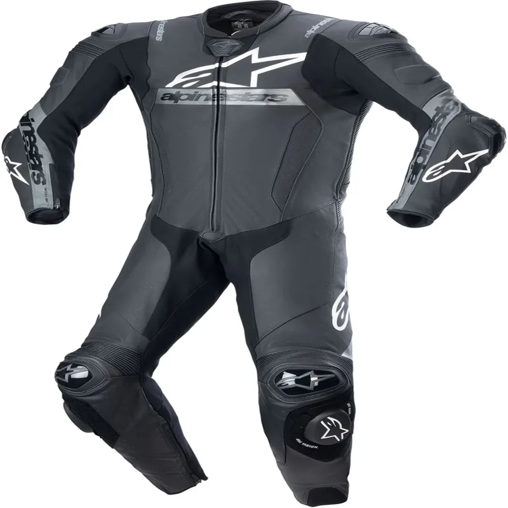 Mens Motorcycle black gray 1.3mm