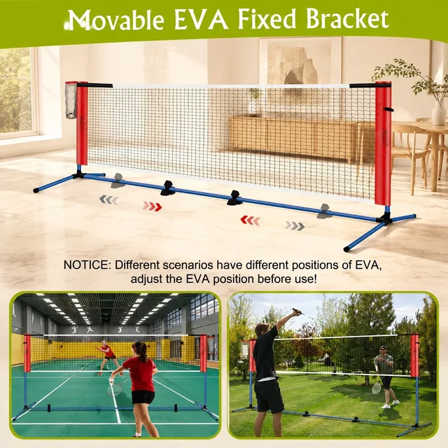 Badminton Pickleball 10ft adjustable portable