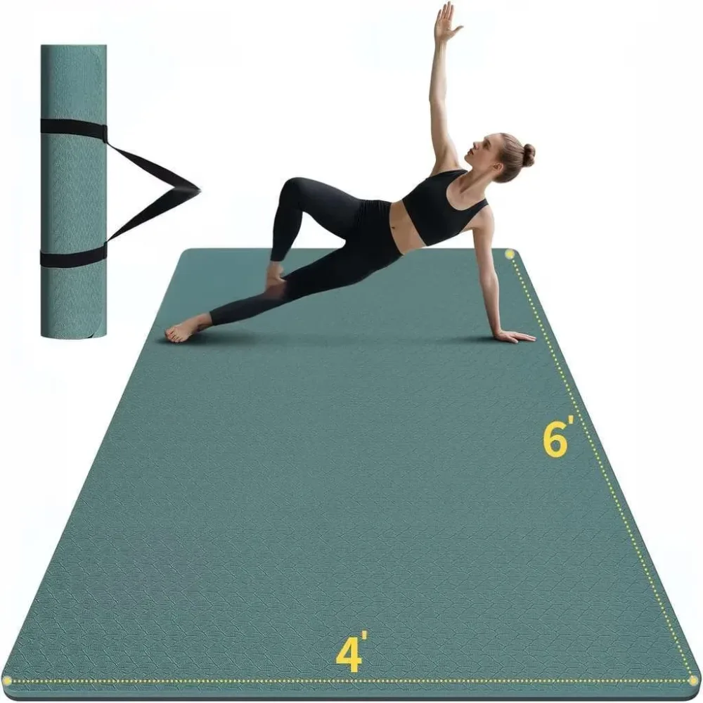 Yoga Mat 6 ft 4 ft 0.32 inch