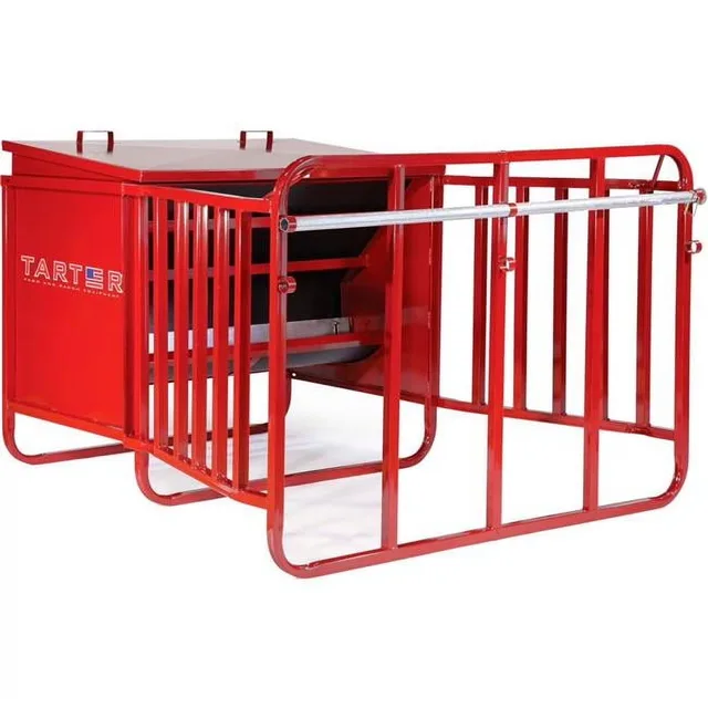Feeder 650 lbs red 8"