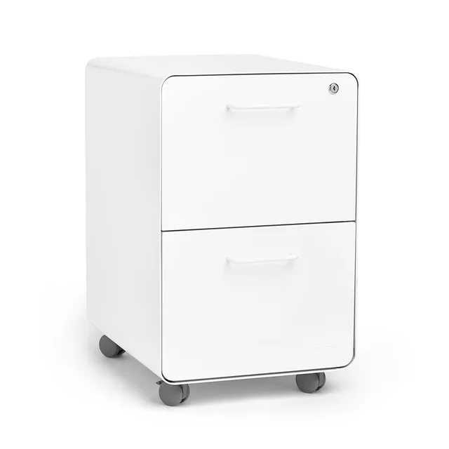 File Cabinet white locking gray