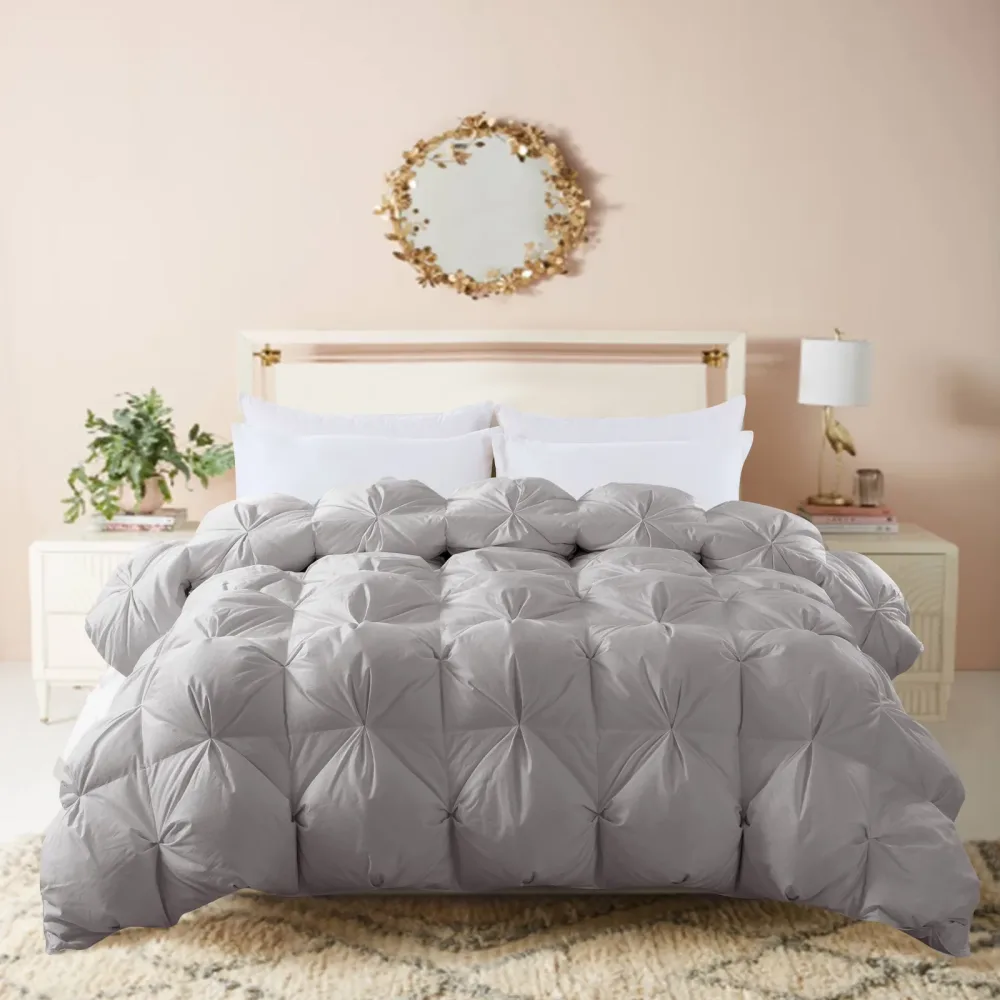 Bedding white gray