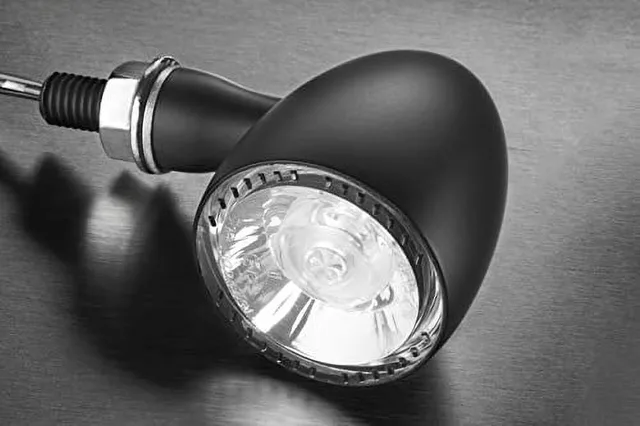 Motorcycle led red black