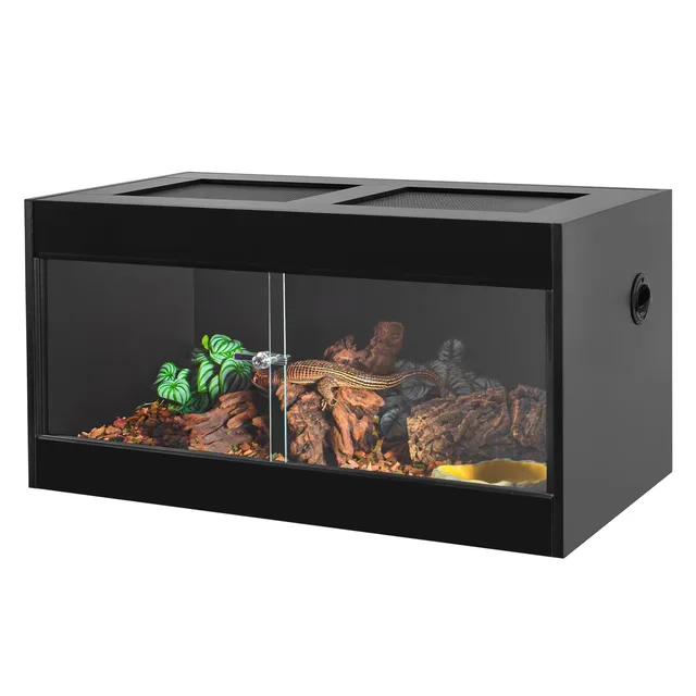 Reptile Enclosure 40 gallon black blue