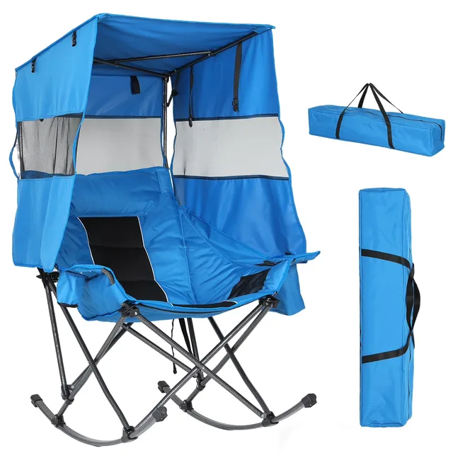 Camping Chair 1 pack folding blue