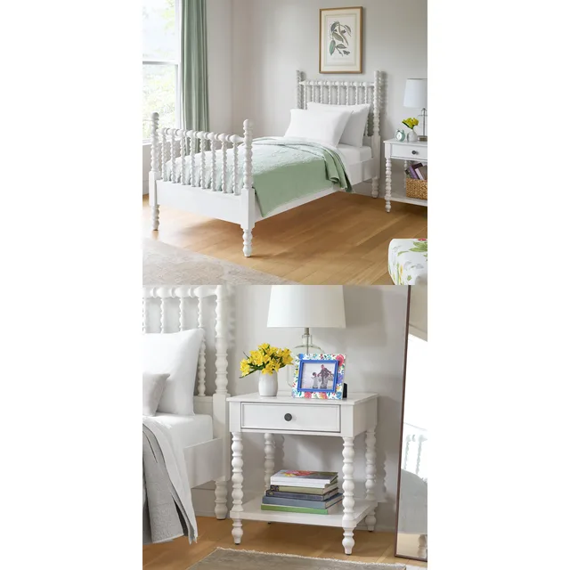 Bedroom white brown