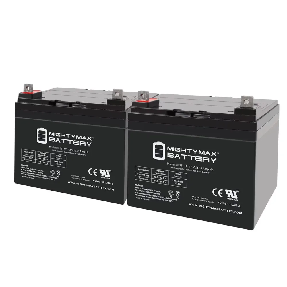 Battery 12 volt 2 pack 7.76 in