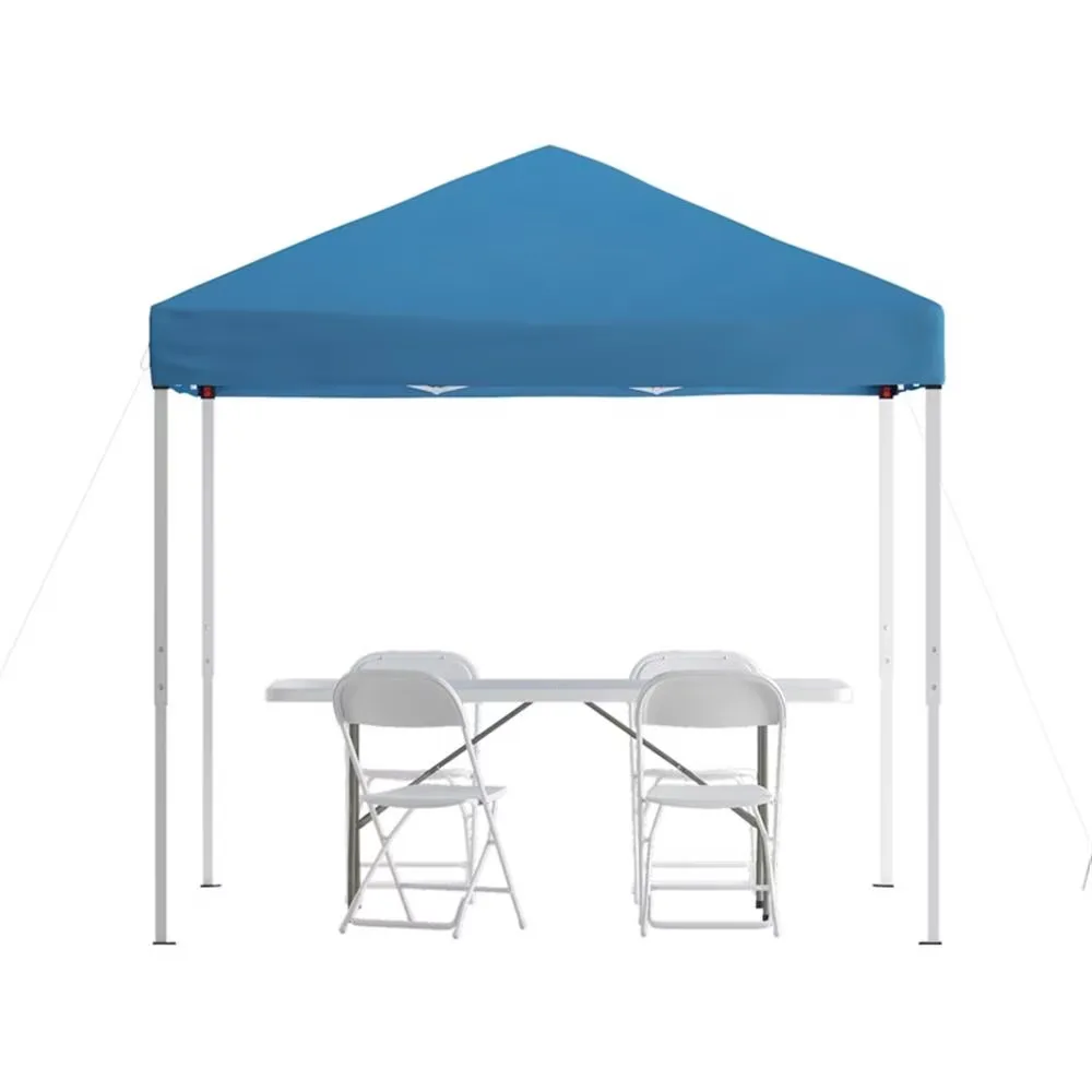 Canopy 8' folding blue