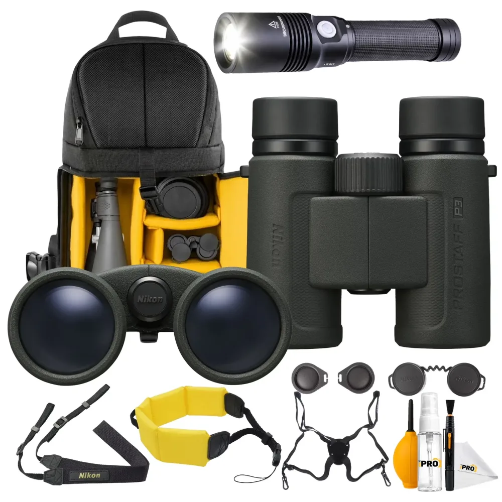 Binoculars led silver 30mm