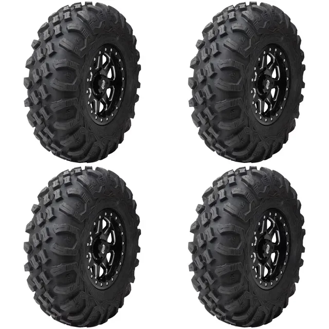 Radial Tire 4 pack 4" black