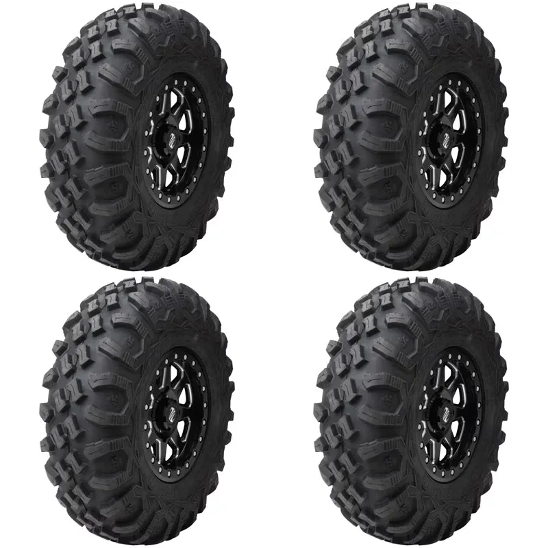 Radial Tire 4 pack 4" black