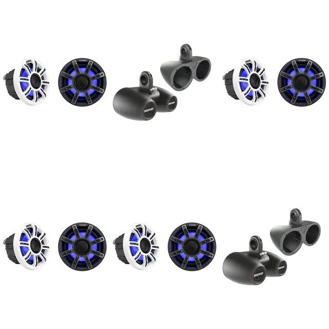 Audio Components 4 pair 2 pair black