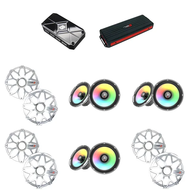 Amplifier 6 channel 8" led