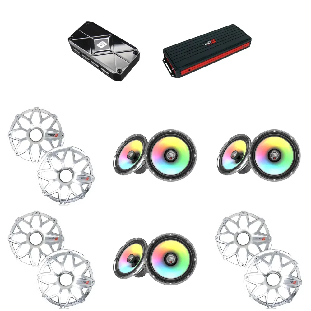 Amplifier 6 channel 8" led