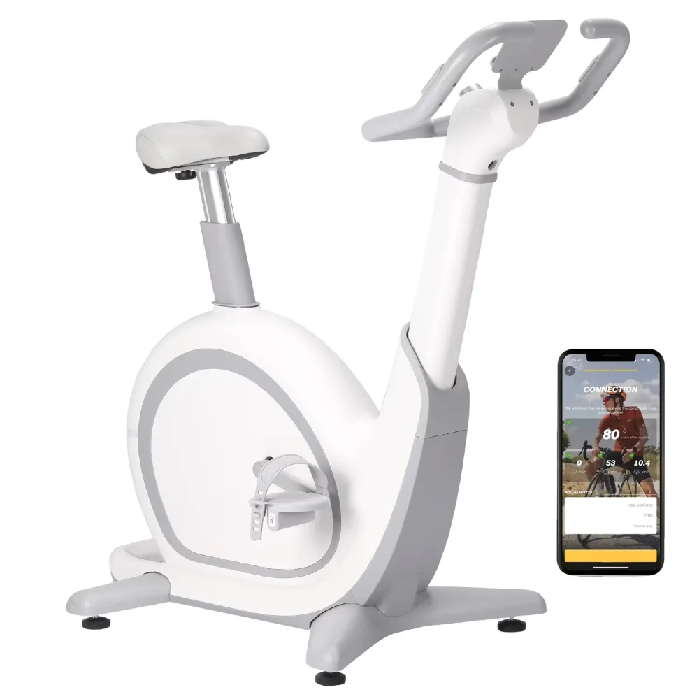 Exercise Bike 350 lb black white