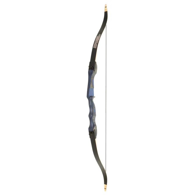Recurve Bow 54 in 15 lbs blue