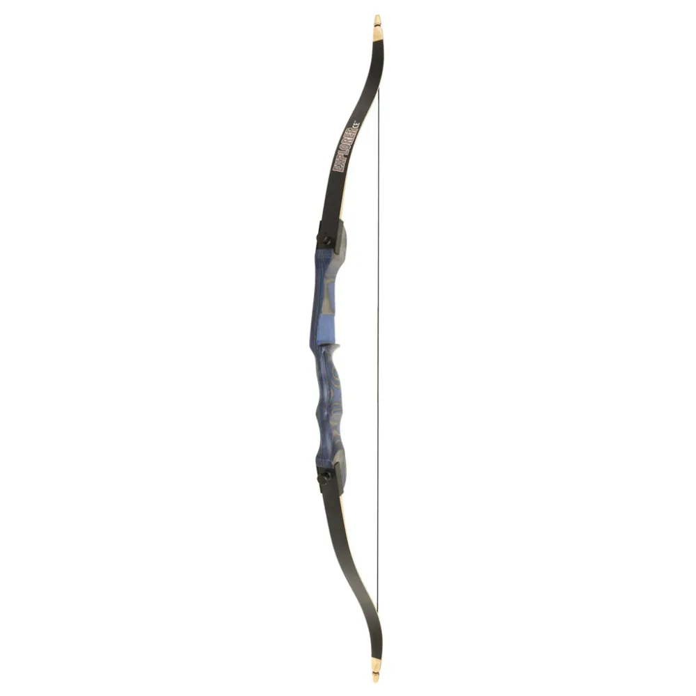 Recurve Bow 54 in 15 lbs blue