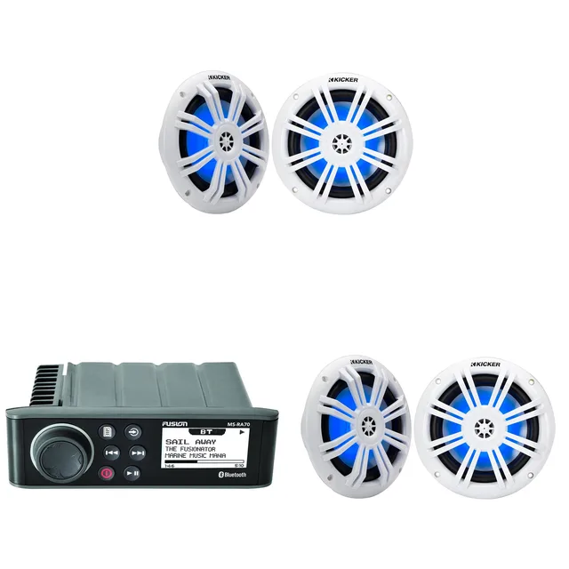 Speaker 2 pairs 6.5" bluetooth