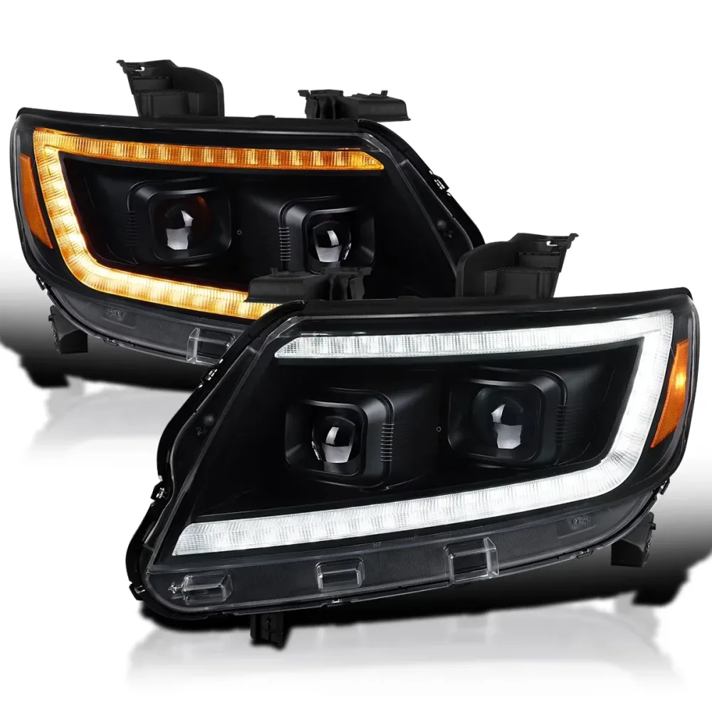 Projector Headlights led black 1 pair