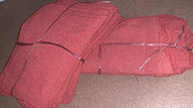 Towel red 145 lbs 14"