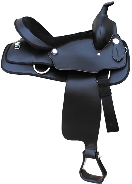 Horse Saddle 14" black 15 inches