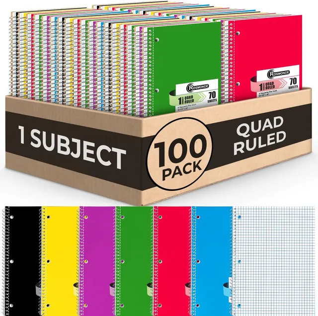 Spiral Notebook 100 pack 2"