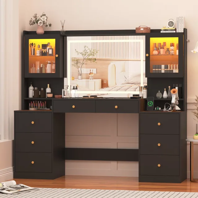 Desk 62' led black