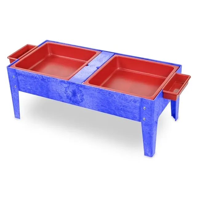 Tub red blue 4"