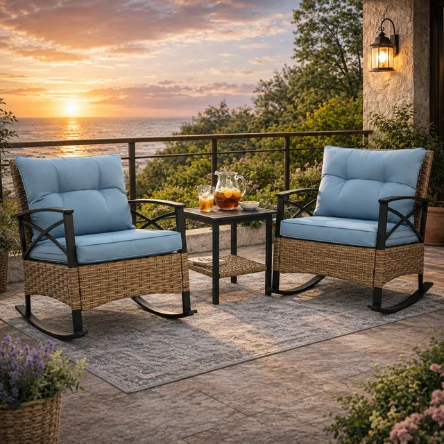 Patio blue 25.5in 8.7in