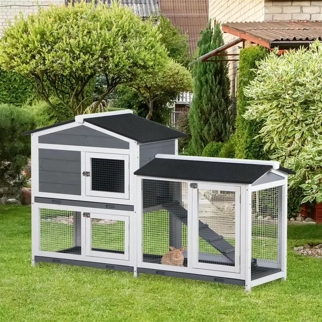 Rabbit Hutch 62" gray 20.75"