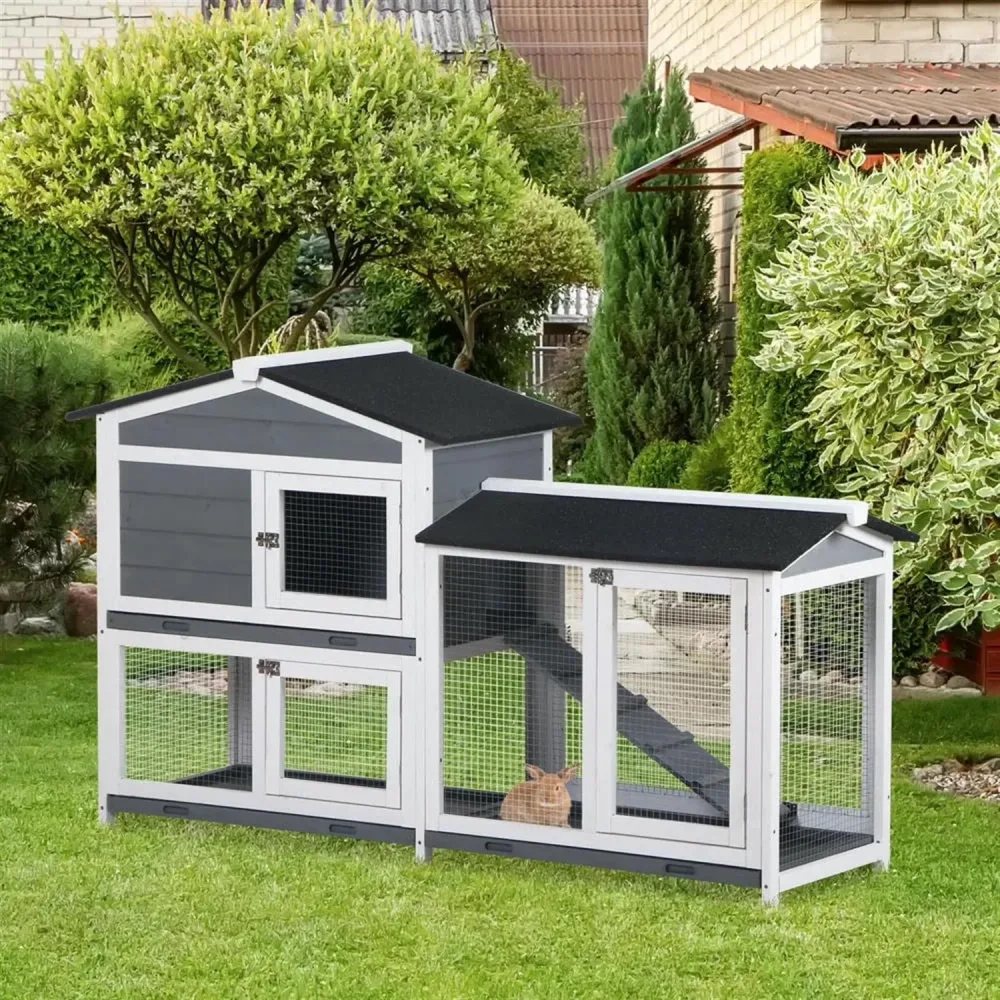 Rabbit Hutch 62" gray 20.75"