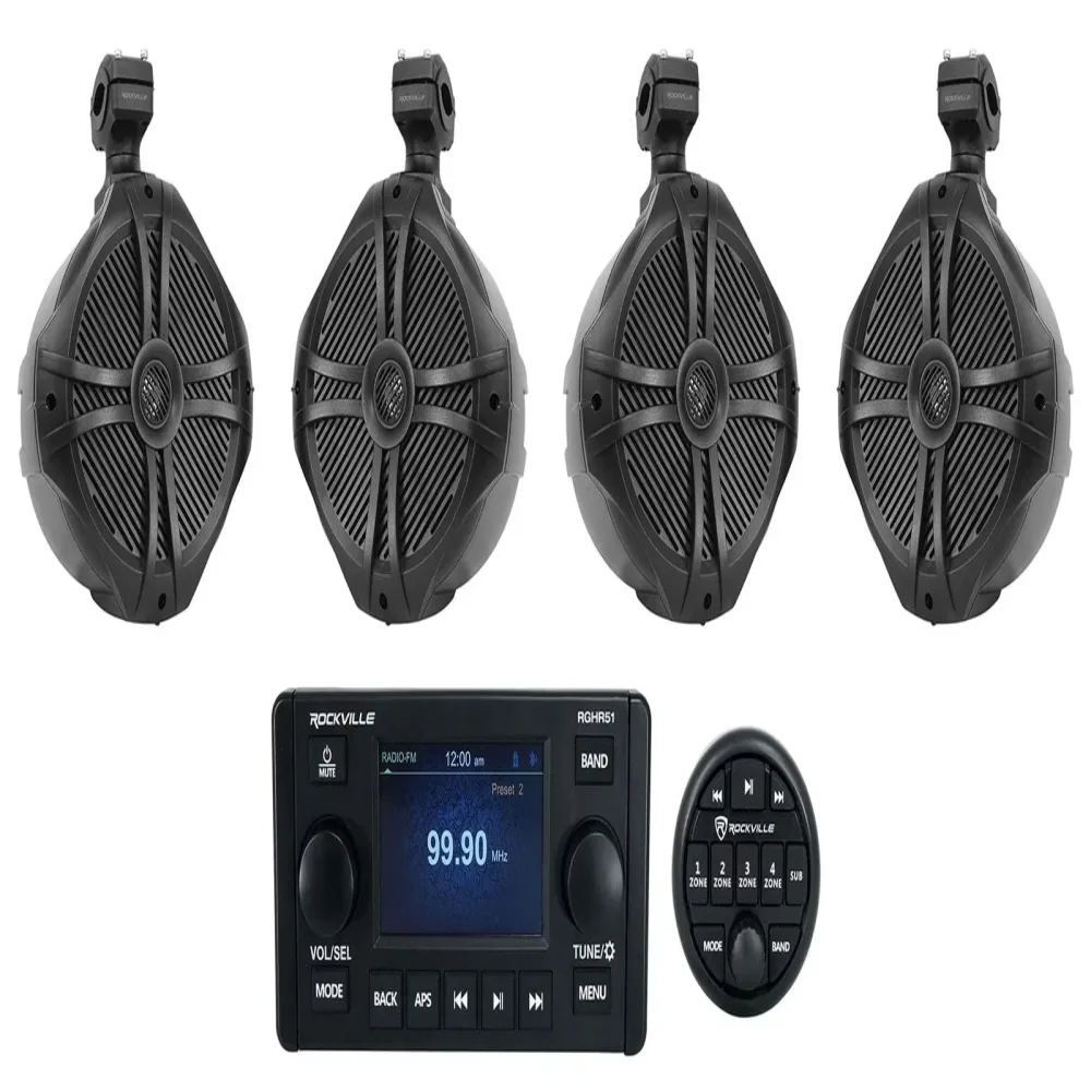 Receiver 8" bluetooth black