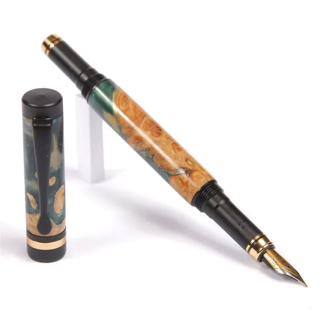 Fountain Pen green silver black