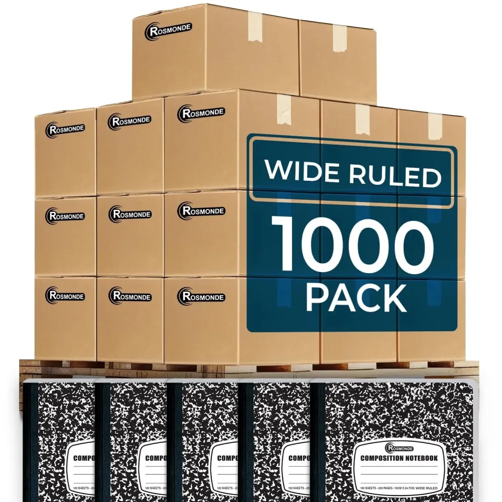 Composition Notebooks 1000 pack 7.5 in black