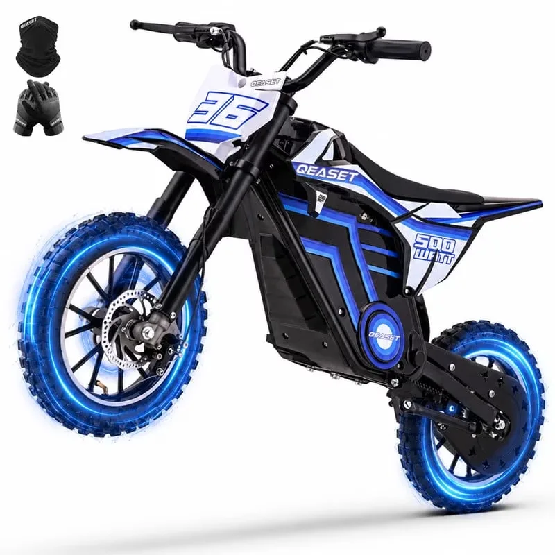 Dirt Bike 36v 500w blue