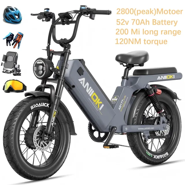 Electric Bike 2800w 52v gray