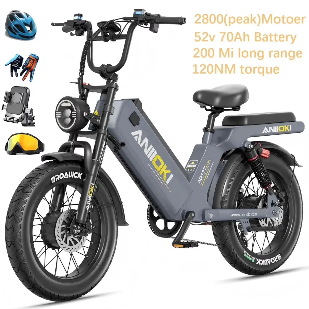Electric Bike 2800w 52v gray