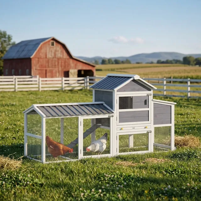 Chicken Coop 80" 79.5" 27.2"