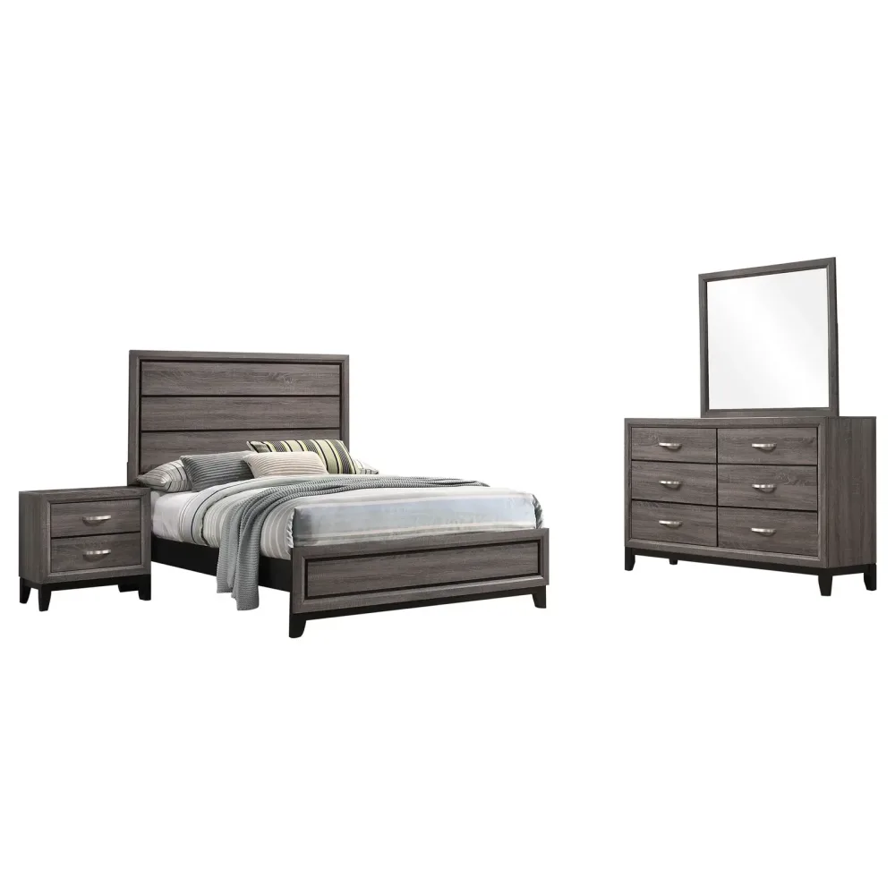 Bedroom gray 56.25" 57.25"