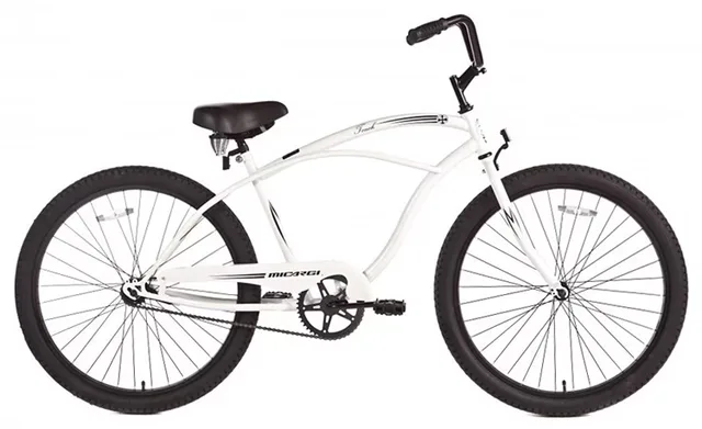 Cruiser Bike 26" white 18.5"