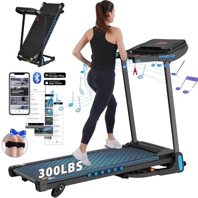 Treadmill 3.0 hp 350 lbs folding