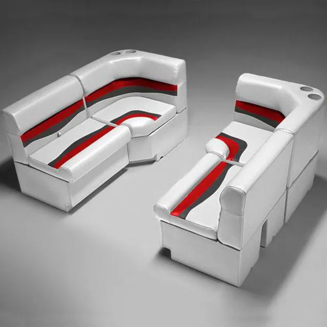 Pontoon Boat gray red 32 oz